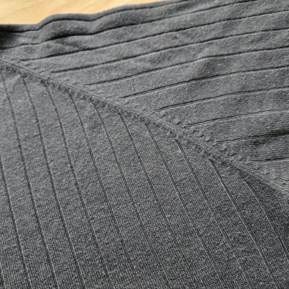 Modern Woman Grey Blouse Gray Mockneck Turtleneck Short Sleeve Office Chic 18/20 - Picture 7 of 12